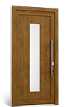 Jednokrídlové plastové vchodové dvere