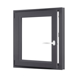 Jednokrídlové pivničné plastové okno OLIMPIA 60 AD, ľavé