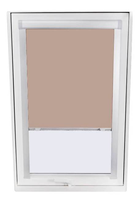 Vnútorné zatieňujúce rolety do strešných okien - vodiaca lišta biela, 66cm x 98cm