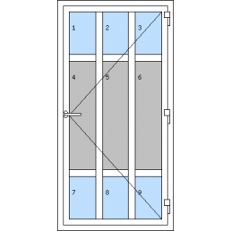 Vchodové dvere jednokrídlové - T p R8