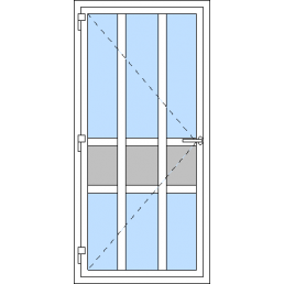 Vchodové dvere jednokrídlové VEN otváravé - T p V2