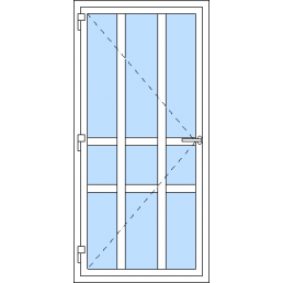 Vchodové dvere jednokrídlové VEN otváravé - T p V1