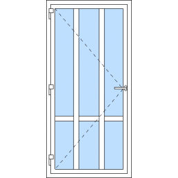 Vchodové dvere jednokrídlové VEN otváravé - T p T1