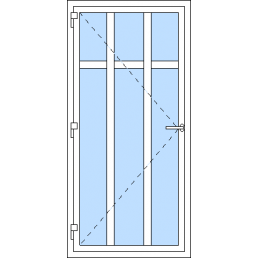 Vchodové dvere jednokrídlové VEN otváravé - T p R5