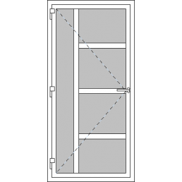 Vchodové dvere jednokrídlové VEN otváravé - T p Z3