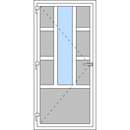 Vchodové dvere jednokrídlové VEN otváravé - T p M2