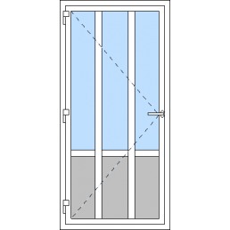 Vchodové dvere jednokrídlové VEN otváravé - T p T2