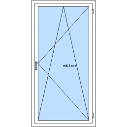 Balkónové dvere - otváravo-sklopné pravé