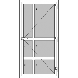 Vchodové dvere jednokrídlové - T p P7