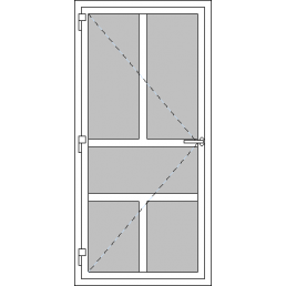 Vchodové dvere jednokrídlové VEN otváravé - T p P15