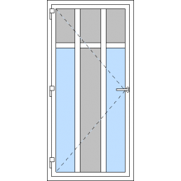 Vchodové dvere jednokrídlové VEN otváravé - T p R4