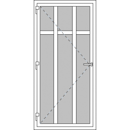 Vchodové dvere jednokrídlové VEN otváravé - T p R1