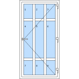 Vchodové dvere jednokrídlové - T p R9