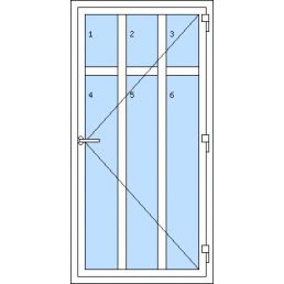Vchodové dvere jednokrídlové - T p R5