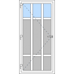 Vchodové dvere jednokrídlové VEN otváravé - T p R7