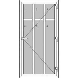 Vchodové dvere jednokrídlové - T p R1