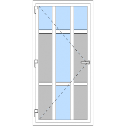 Vchodové dvere jednokrídlové VEN otváravé - T p L3