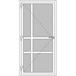 Vchodové dvere jednokrídlové VEN otváravé - T p P7