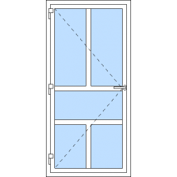 Vchodové dvere jednokrídlové VEN otváravé - T p P11