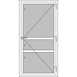 Vchodové dvere jednokrídlové - T p P1