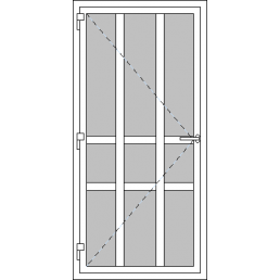 Vchodové dvere jednokrídlové VEN otváravé - T p V4