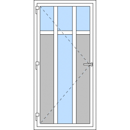 Vchodové dvere jednokrídlové VEN otváravé - T p R3