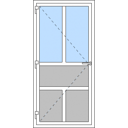 Vchodové dvere jednokrídlové VEN otváravé - T p P13