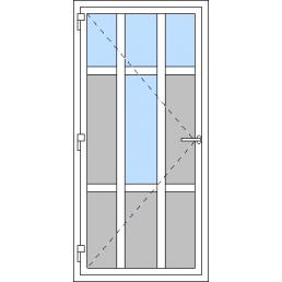 Vchodové dvere jednokrídlové VEN otváravé - T p L2