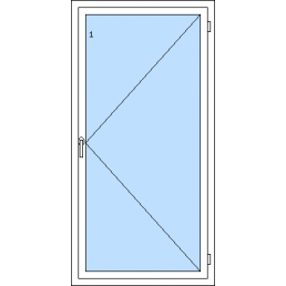 Balkónové dvere - Otváravé pravé