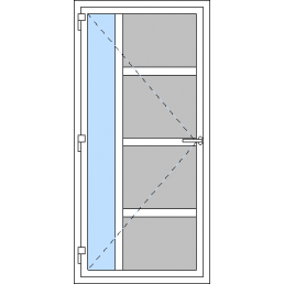 Vchodové dvere jednokrídlové VEN otváravé - T p Z2