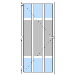 Vchodové dvere jednokrídlové VEN otváravé - T p R8