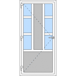 Vchodové dvere jednokrídlové VEN otváravé - T p M1
