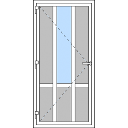Vchodové dvere jednokrídlové VEN otváravé - T p T4