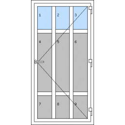 Vchodové dvere jednokrídlové - T p R7