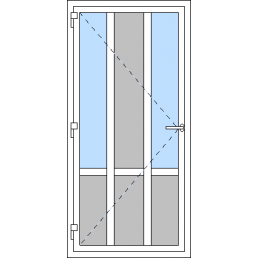 Vchodové dvere jednokrídlové VEN otváravé - T p T3